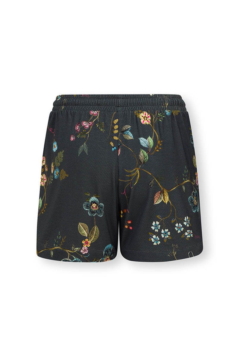 Kurze Hose Kawai Flower Dunkelblau