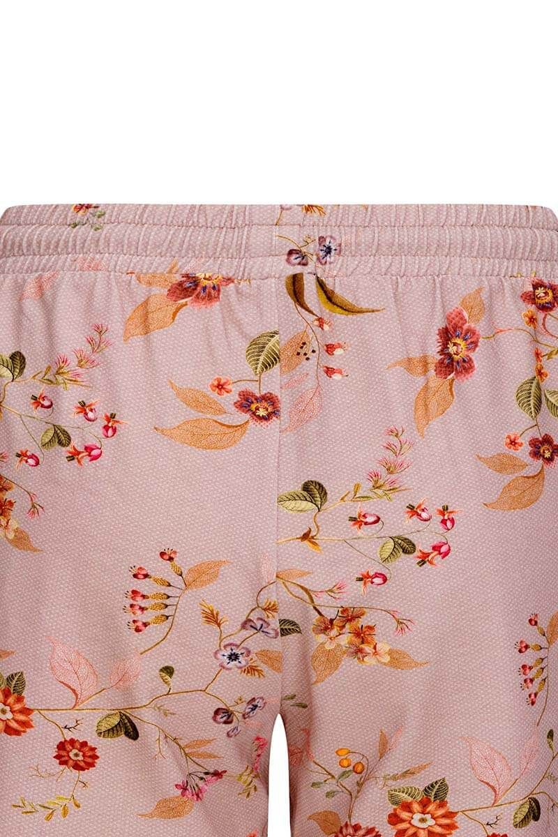 Kurze Hose Kawai Flower Hellrosa