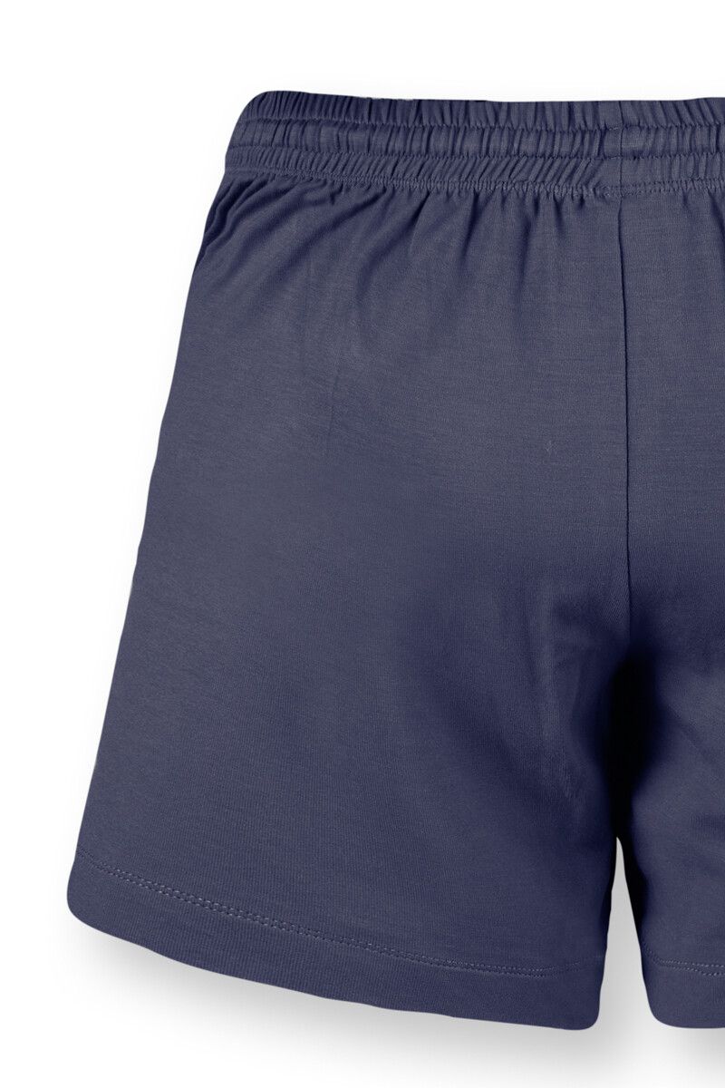 Kurze Hose Uni Donker Blau
