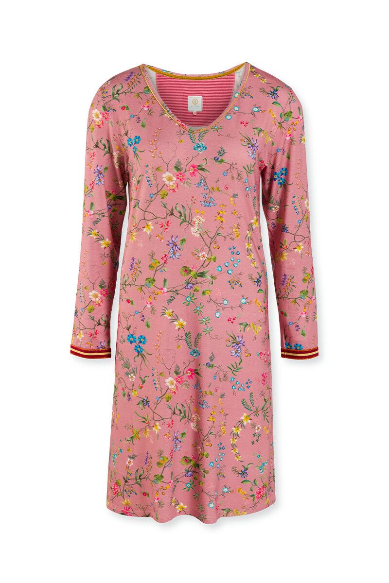 Nachthemd Petites Fleurs Big Roze