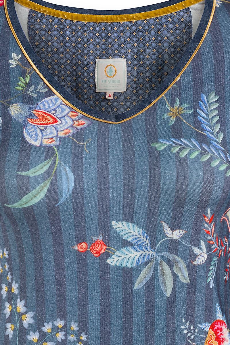 Nightdress Flower Festival Dark Blue