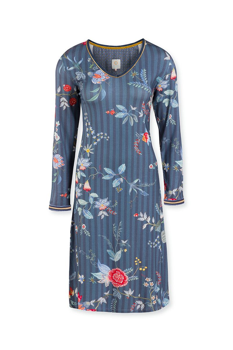 Nightdress Flower Festival Dark Blue