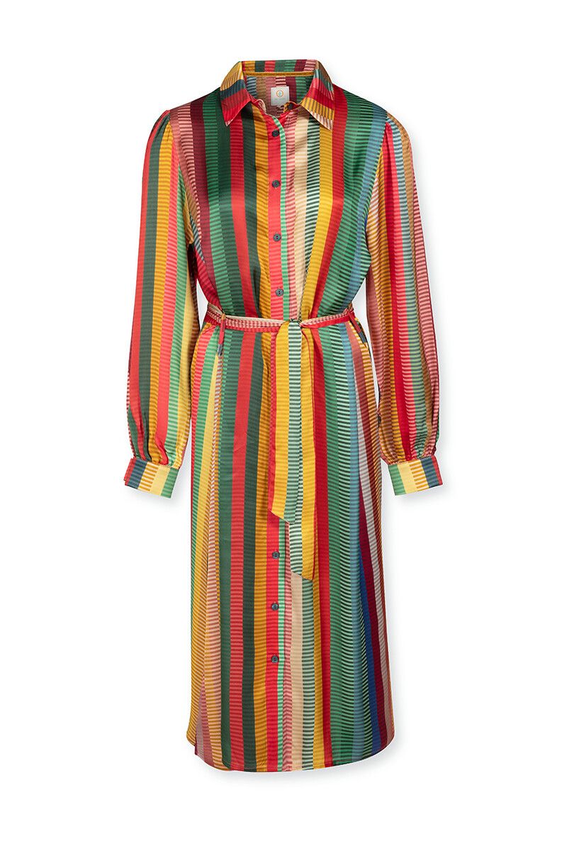 Jurk Jaquard Stripe Multi