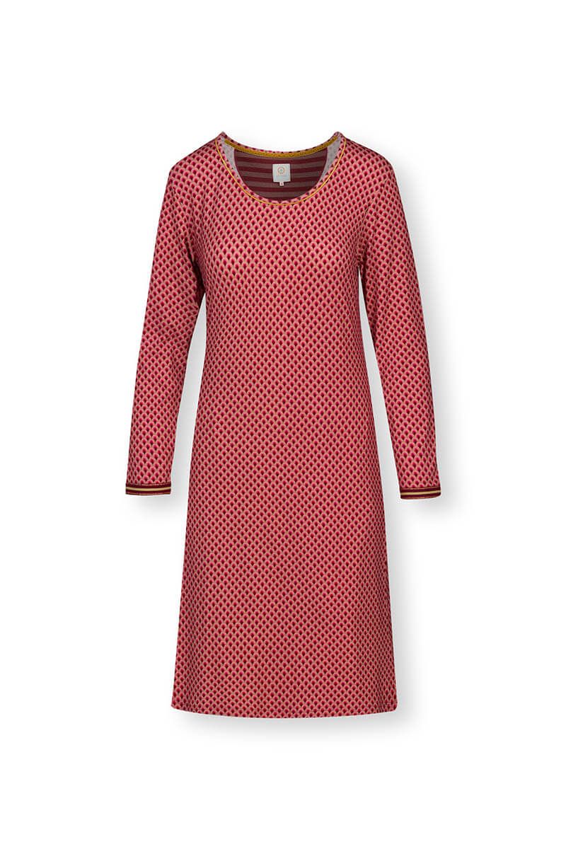 Nachthemd Lange Ärmel Suki Dark Rosa