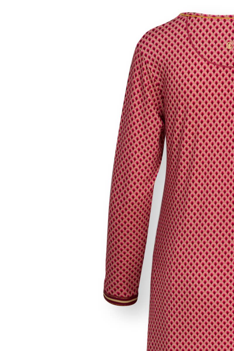 Nachthemd Lange Ärmel Suki Dark Rosa
