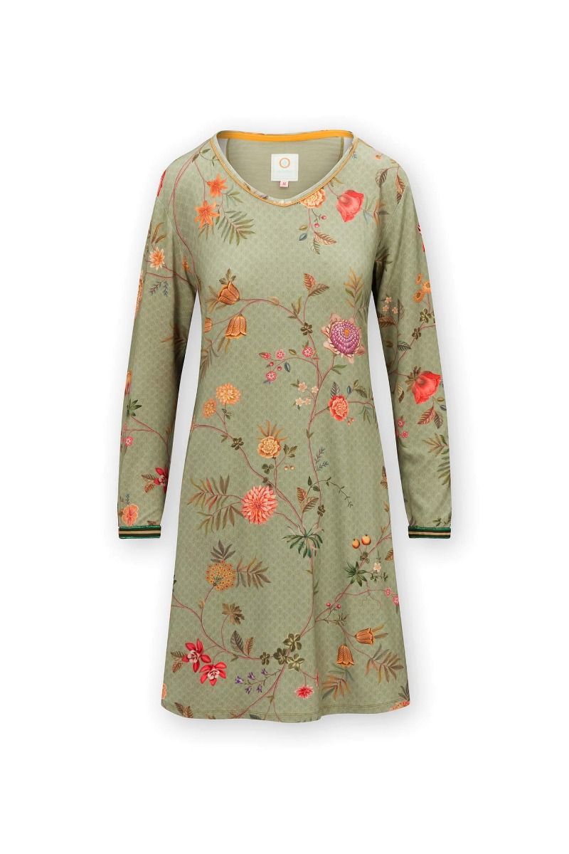 Nightdress Long Sleeve La Dolce Vita Green