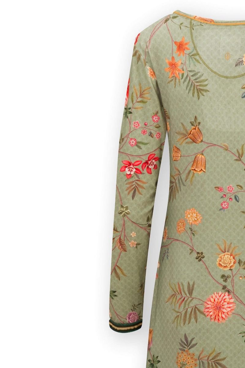 Nightdress Long Sleeve La Dolce Vita Green