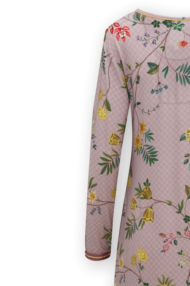 Nachthemd Lange Ärmel La Dolce Vita Lila 