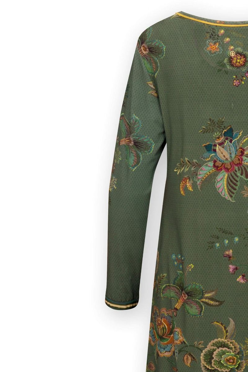 Nightdress Long Sleeve Cece Fiore Green 