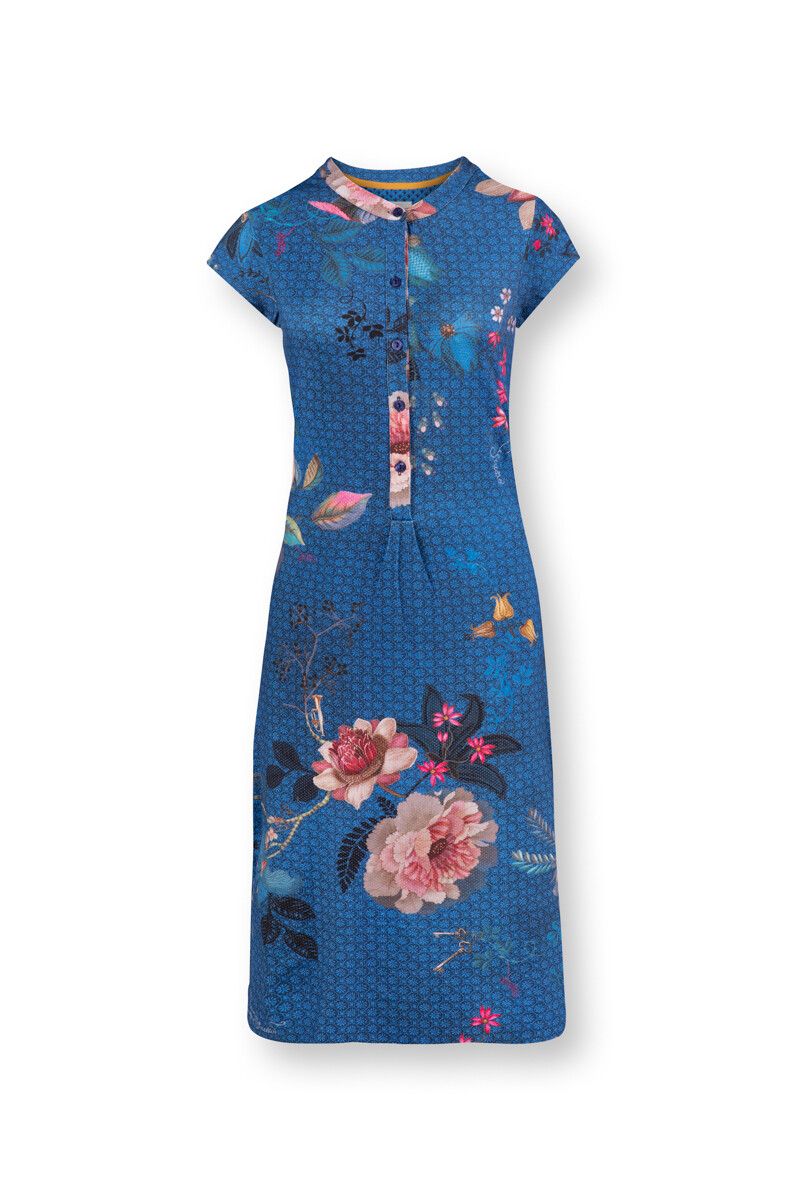 Nachthemd Korte Mouw Tokyo Bouquet Donkerblauw