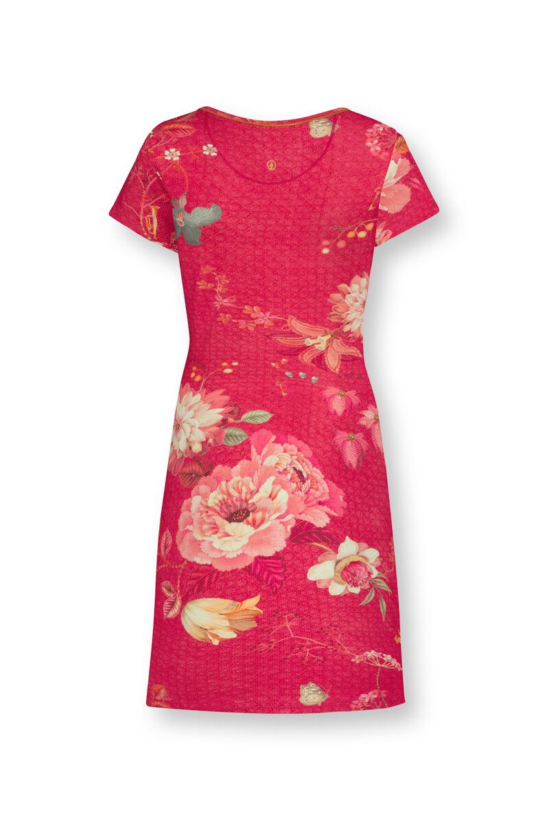 Nachthemd Korte Mouw Tokyo Bouquet Rood