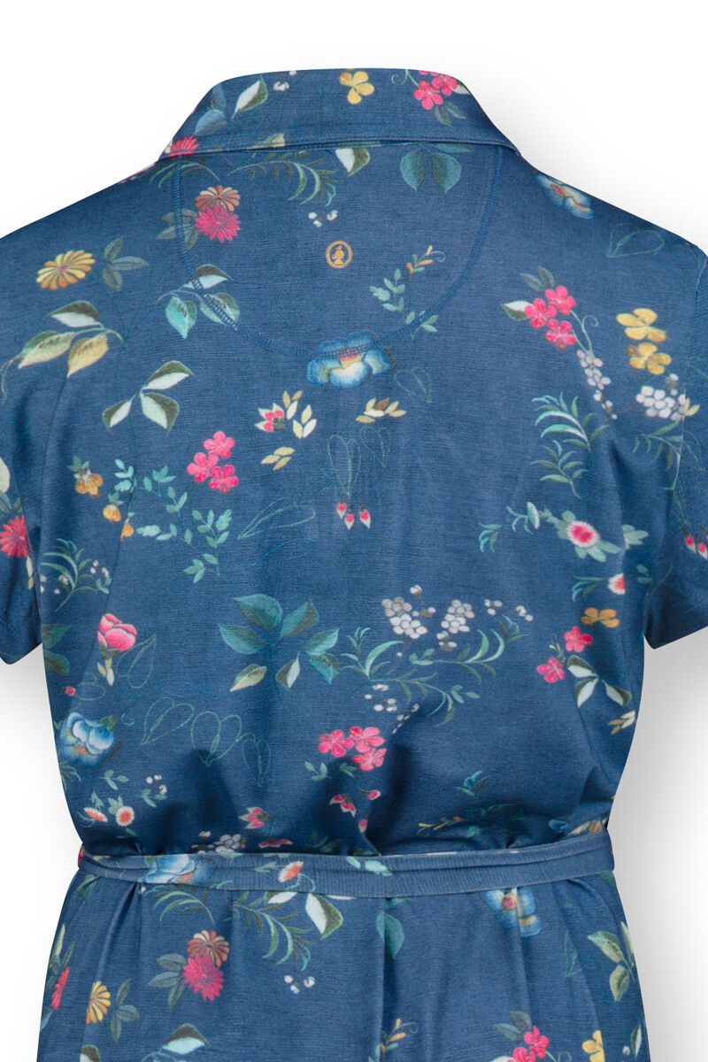 Nachthemd Korte Mouw Tokyo Blossom Dark Blauw