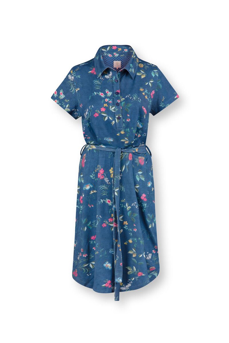 Nachthemd Korte Mouw Tokyo Blossom Dark Blauw
