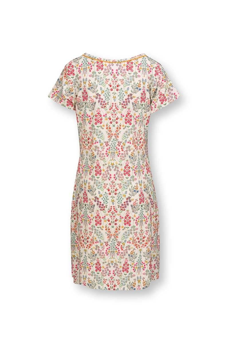 Nightdress Short Sleeve Primavera White