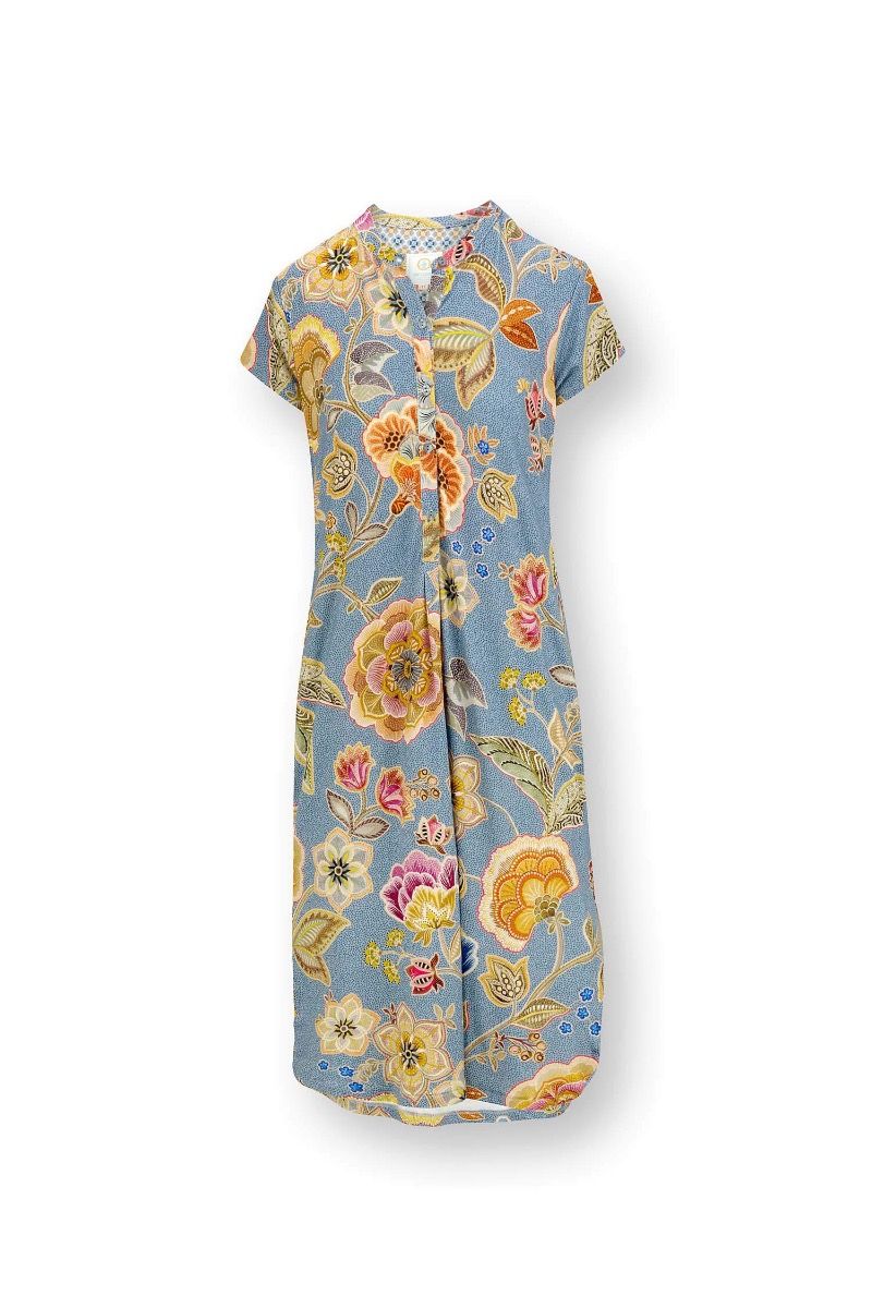Dalia Nachthemd Korte Mouw Matata Blauw