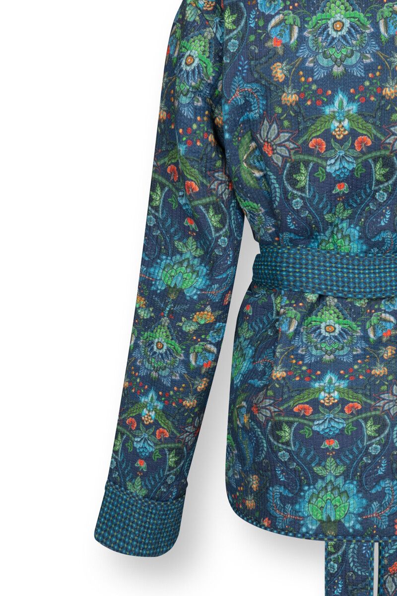 Cardigan Quilted Kyoto Festival Blue