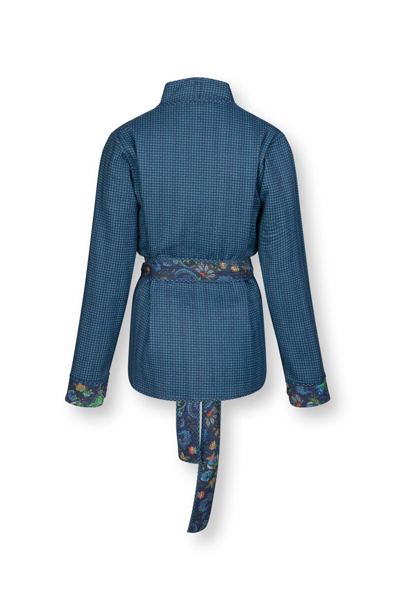 Cardigan Quilted Kyoto Festival Blue