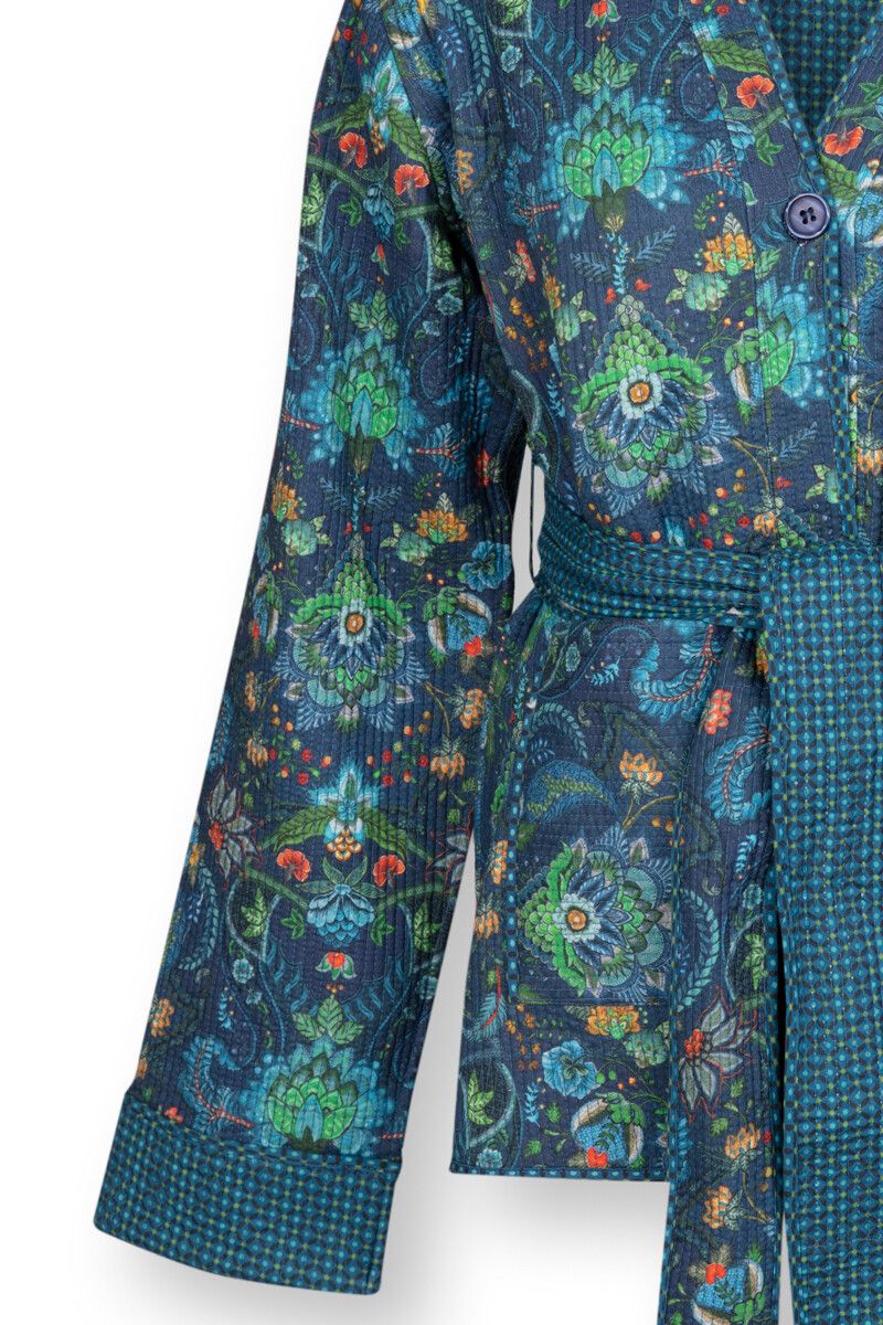Cardigan Quilted Kyoto Festival Blue