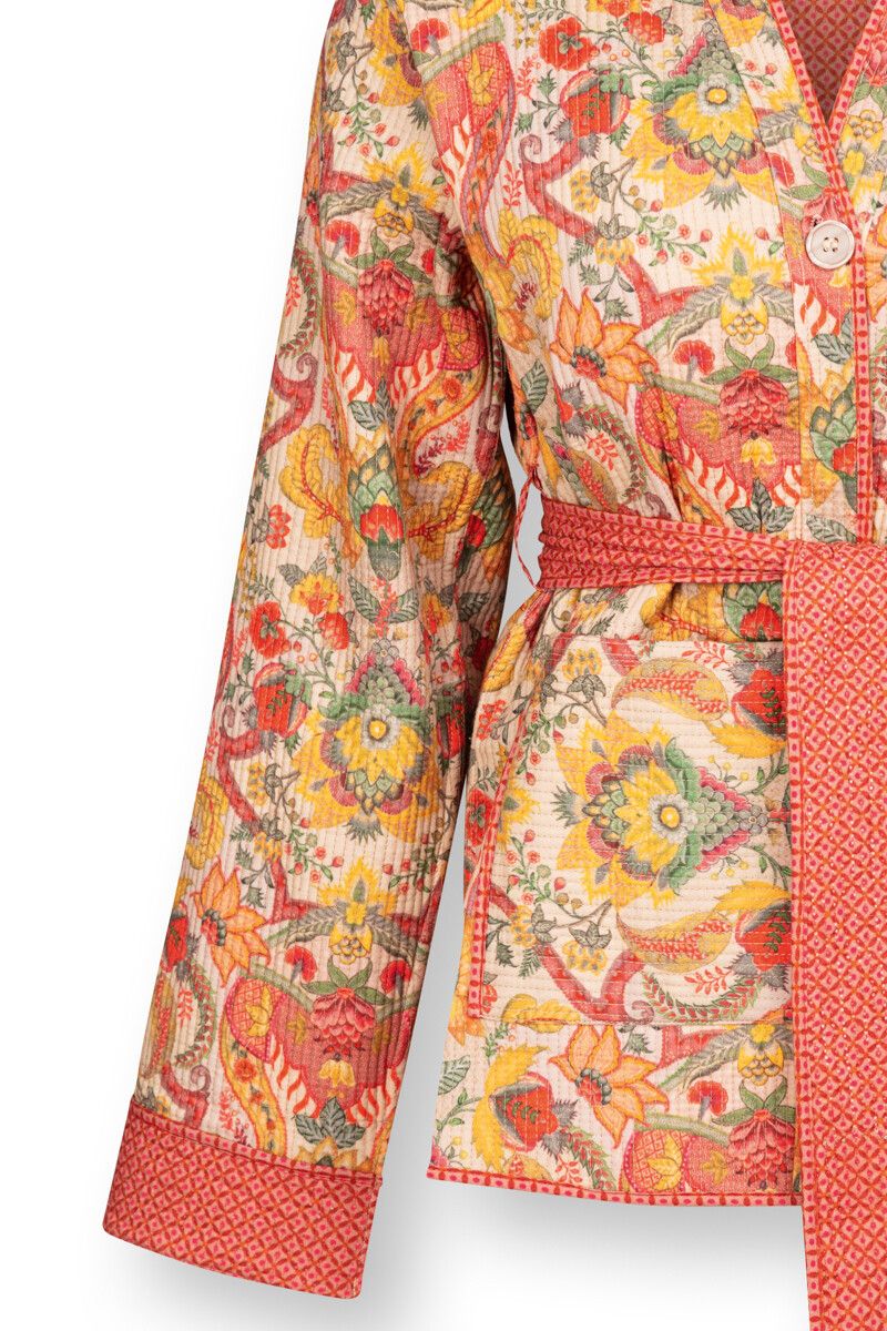 Vest Quilted Kyoto Festival Geel