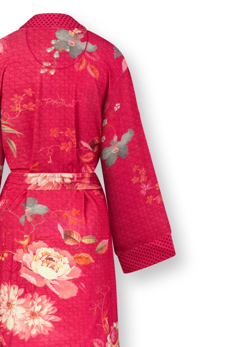 Kimono Tokyo Bouquet Rot