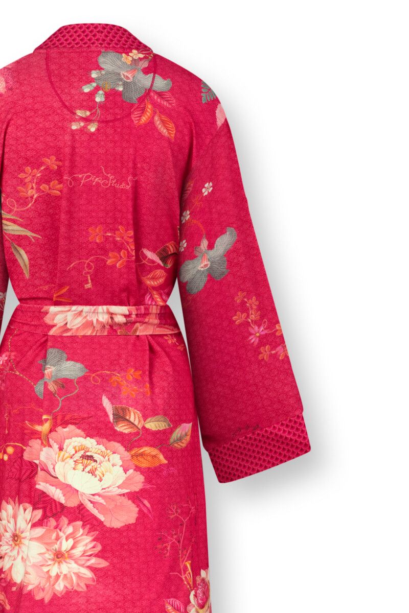 Kimono Tokyo Bouquet Rood