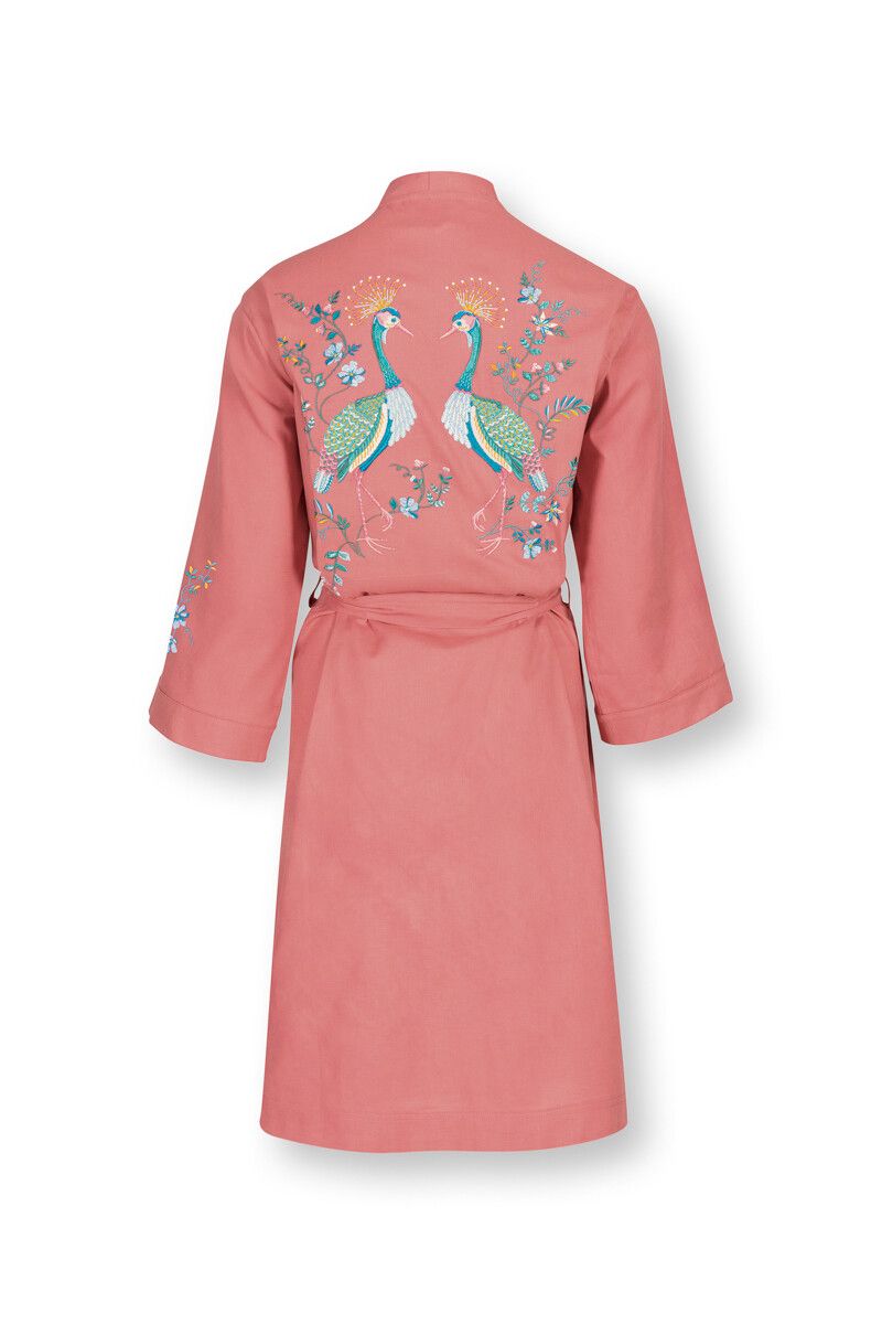 Kimono Flirting Birds Roze