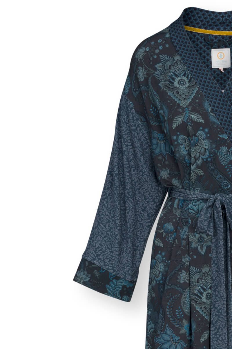 Kimono Colour Block Dunkelblau