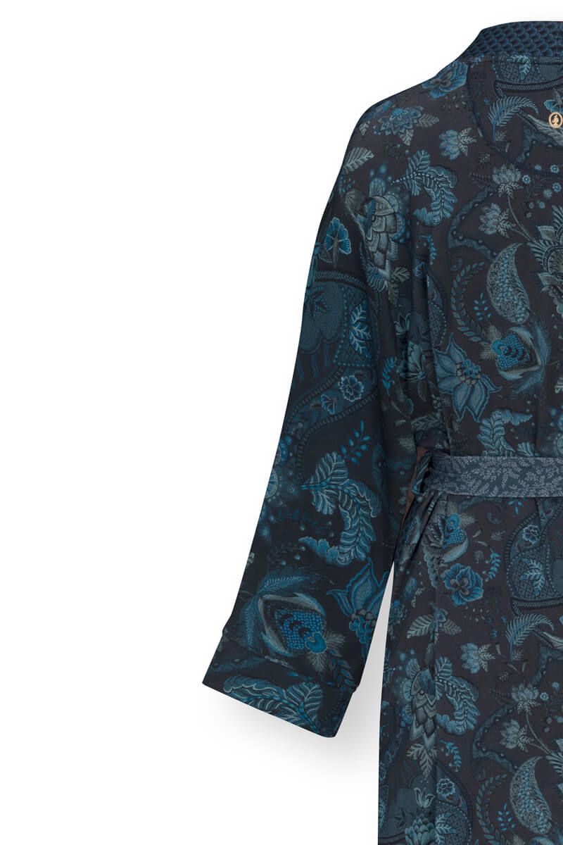 Kimono Colour Block Dark Blue