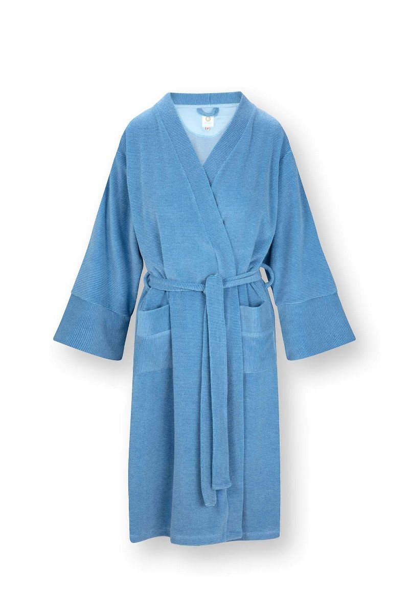 Naomi Kimono Petite Sumo Stripe Blau