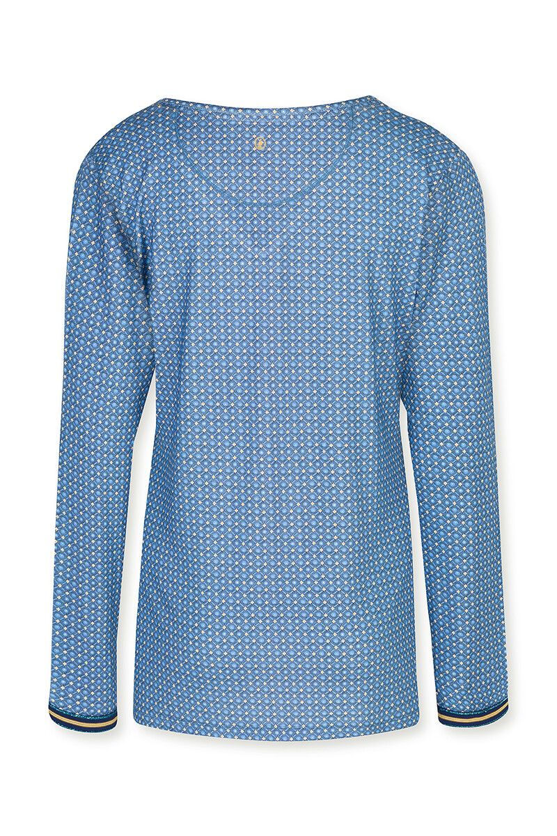 Long Sleeve Star Tile Blue