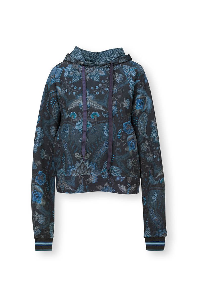 Hoodie Long Sleeve Kyoto Festival Dark Blue