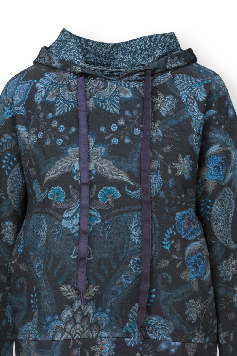 Hoodie Long Sleeve Kyoto Festival Dark Blue
