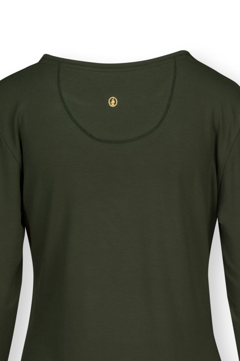 Top Long Sleeve Solid Green