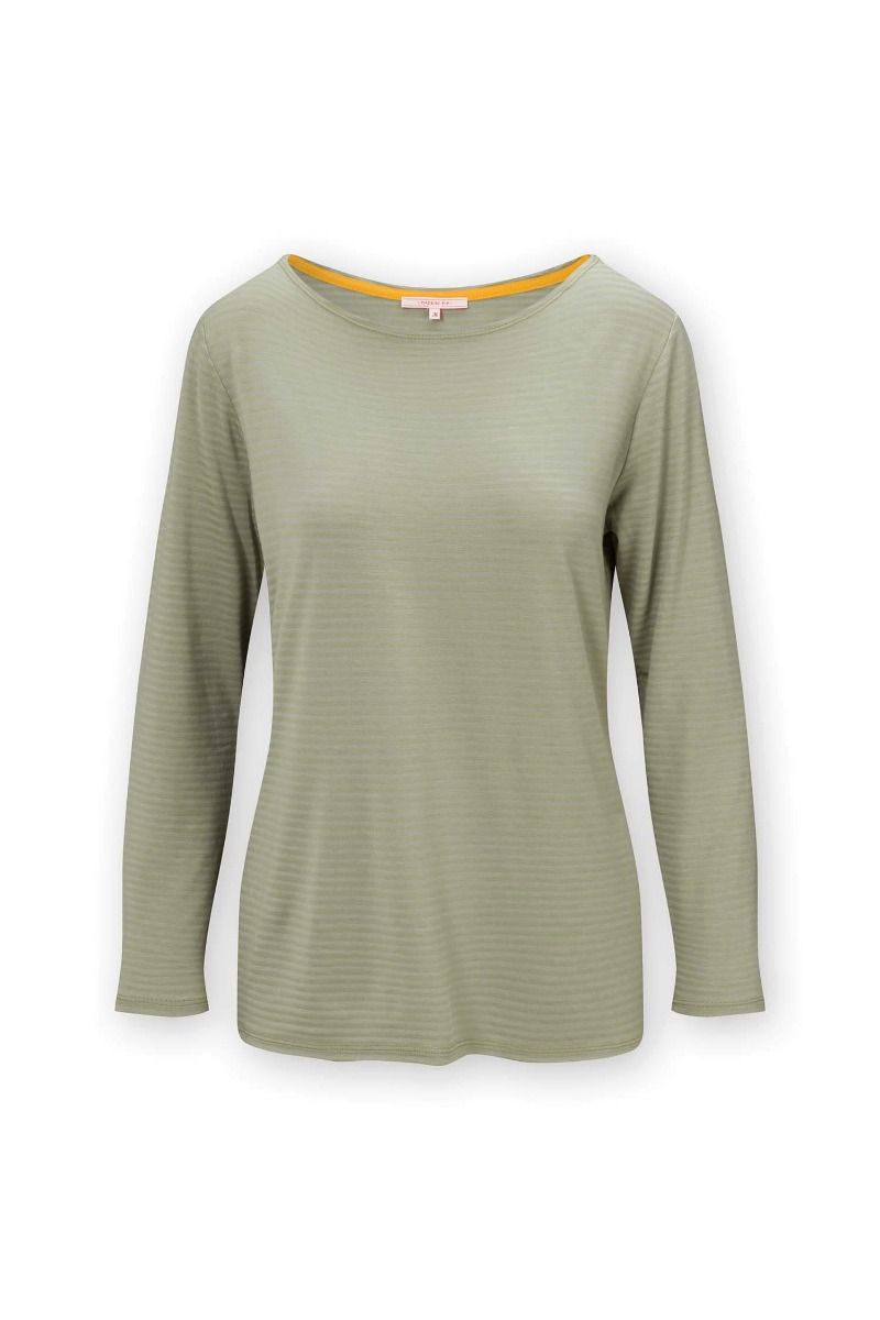 Top Long Sleeve Little Sumo Stripe Green
