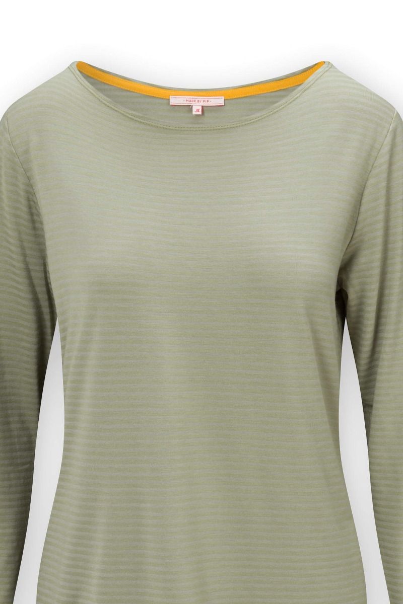 Top Long Sleeve Little Sumo Stripe Green