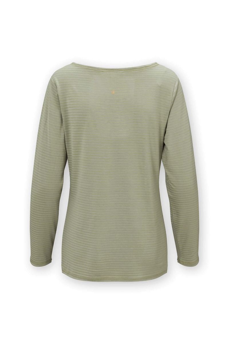 Top Long Sleeve Little Sumo Stripe Green