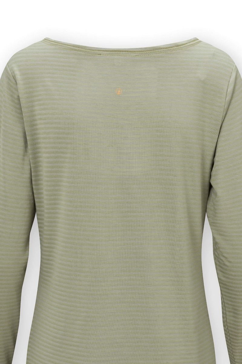 Top Long Sleeve Little Sumo Stripe Green