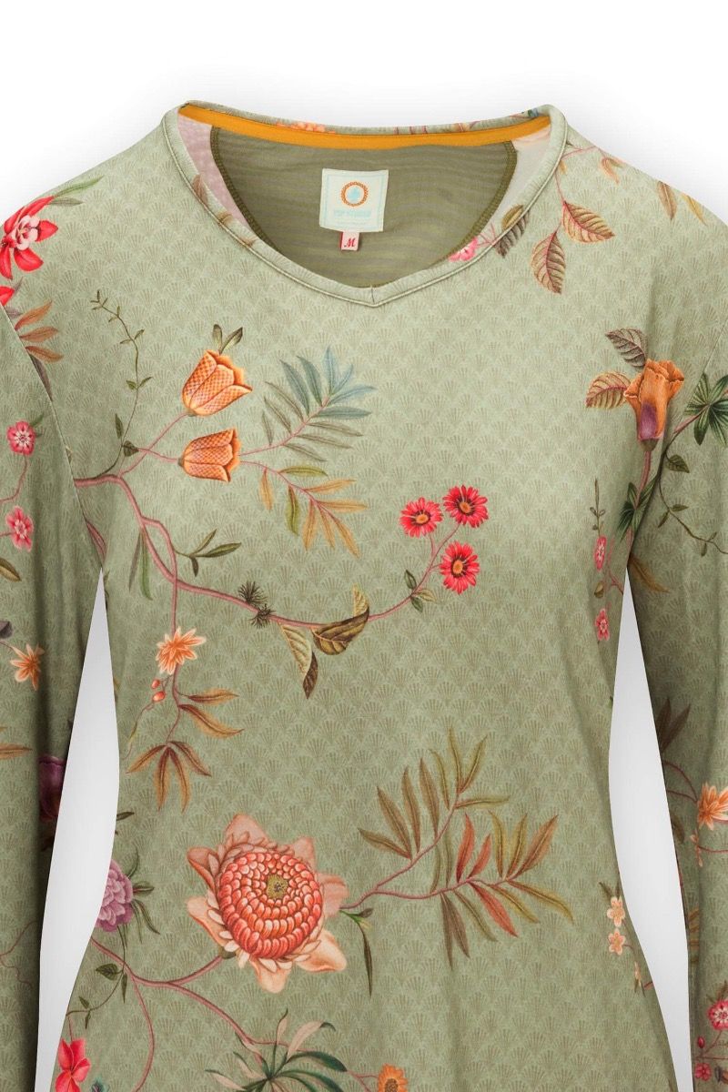 Top Long Sleeve La Dolce Vita Green 