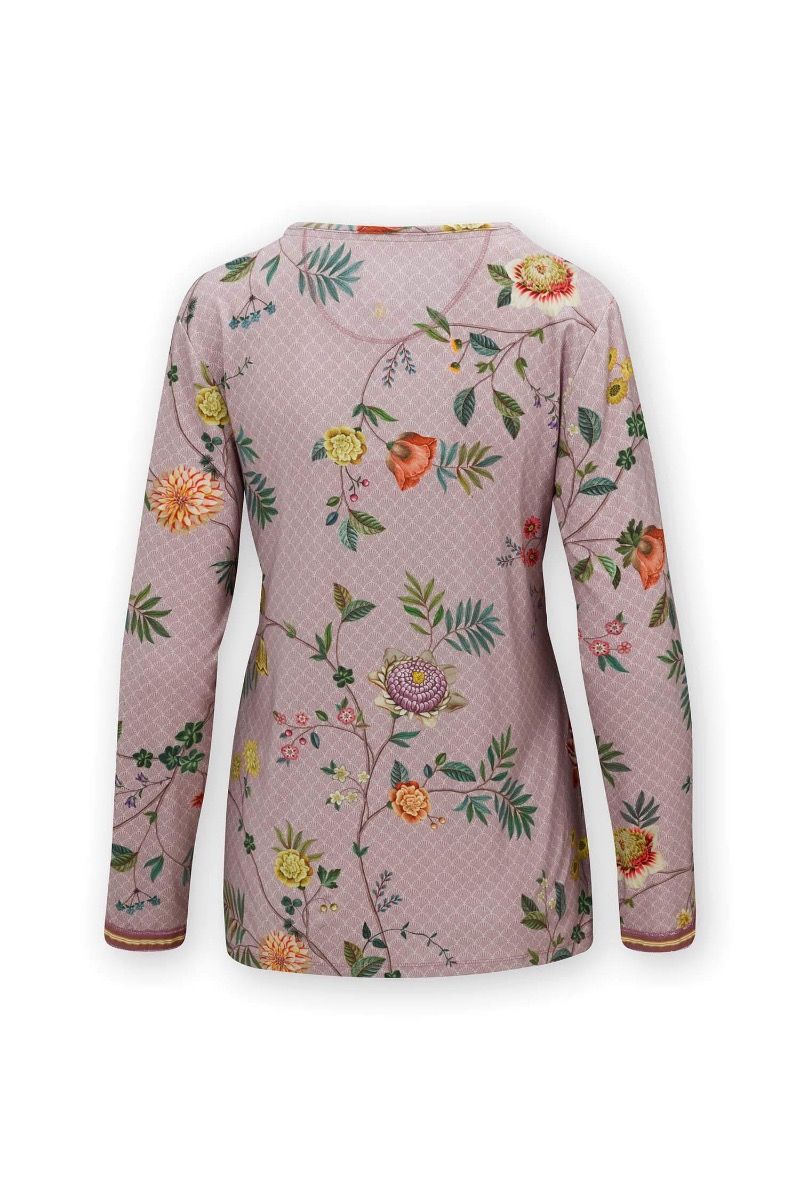 Top Lange Ärmel La Dolce Vita Lila 