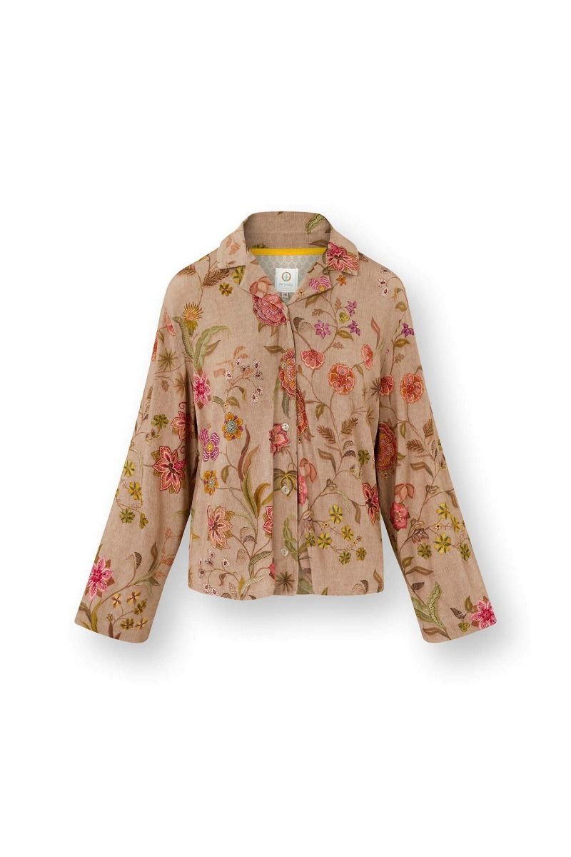 Faye Long Sleeve Top Coco Flower Sand
