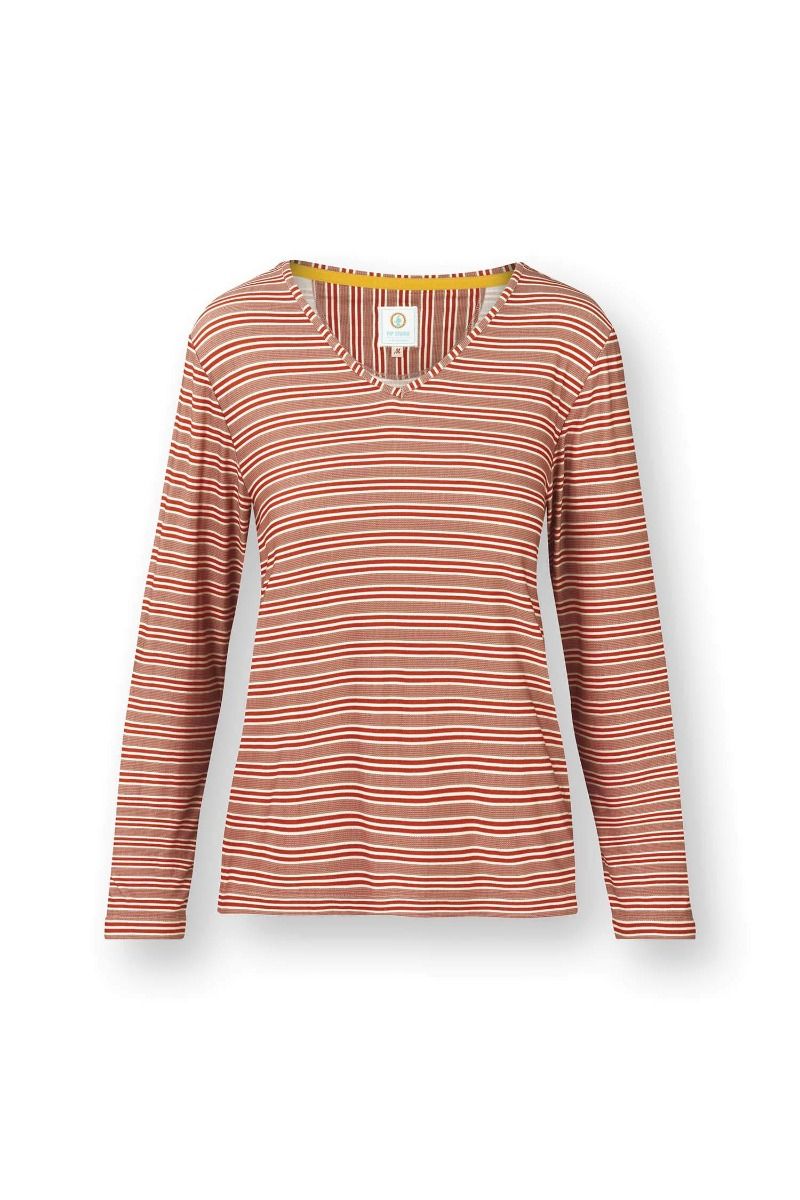 Trice Top à Manches Longues Kente Stripe Rose 