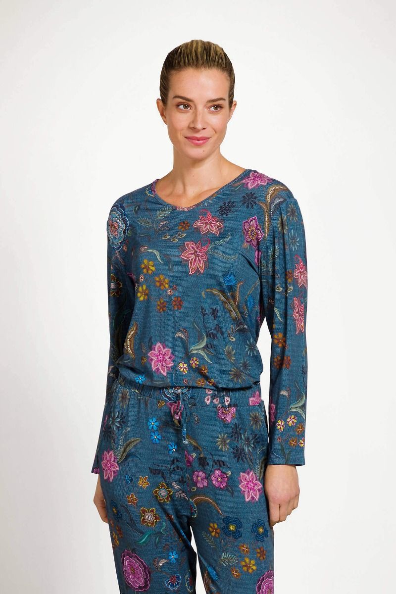 Trice Top à Manches Longues Coco Flower Bleu 