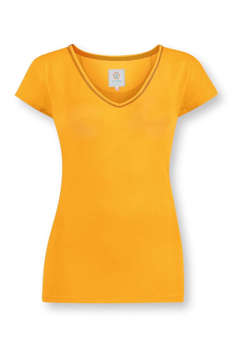 Top Short Sleeve Uni Yellow