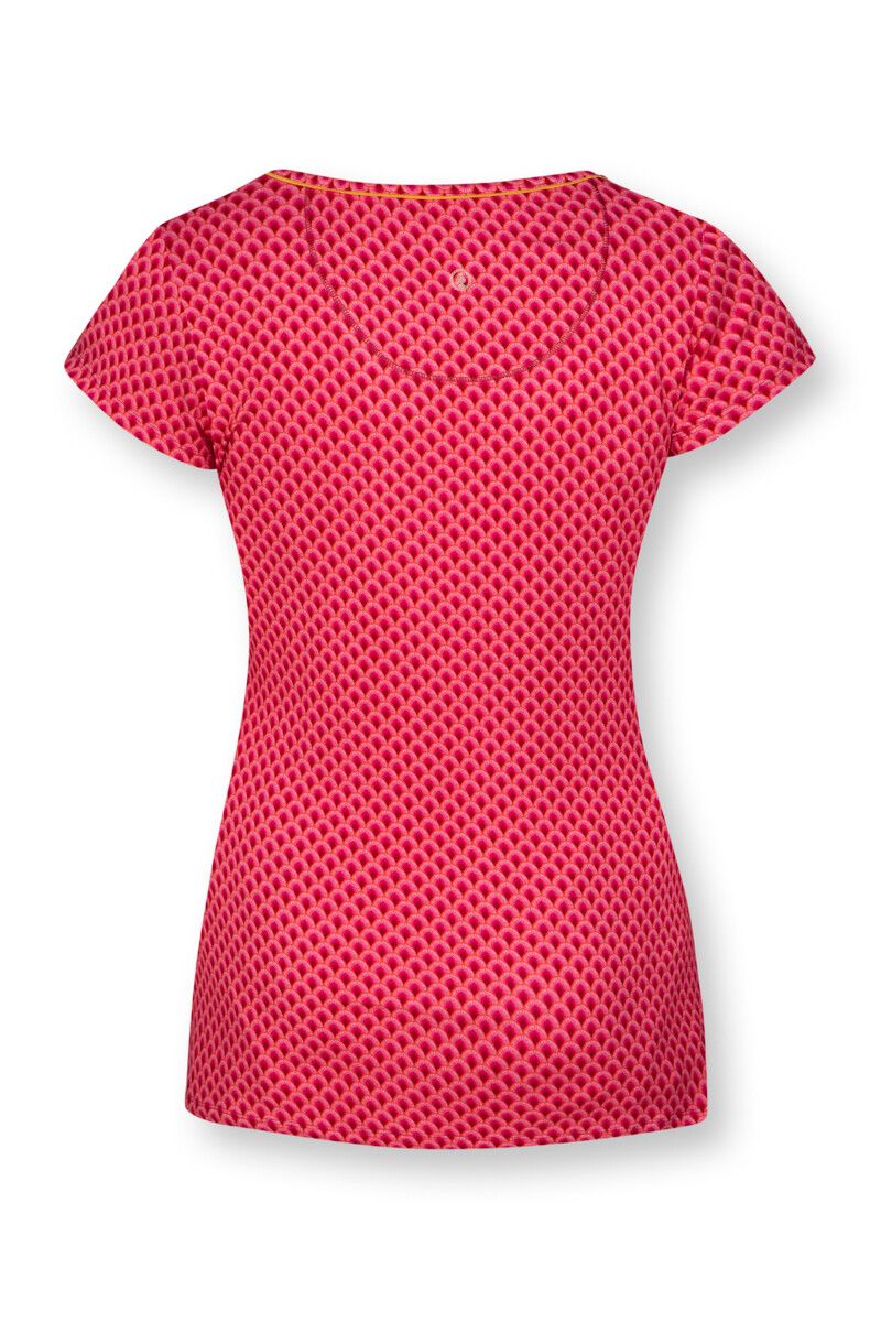 Top Korte Mouw Suki Rood