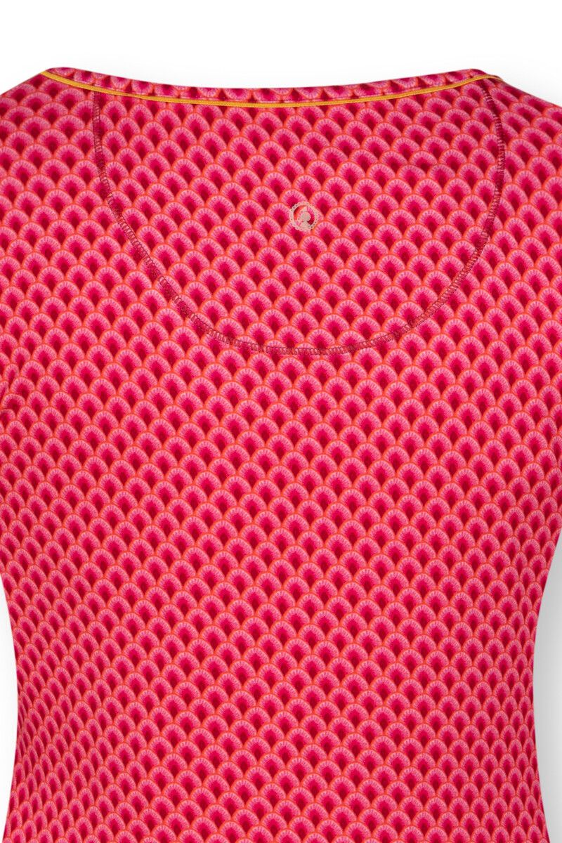 Top Korte Mouw Suki Rood