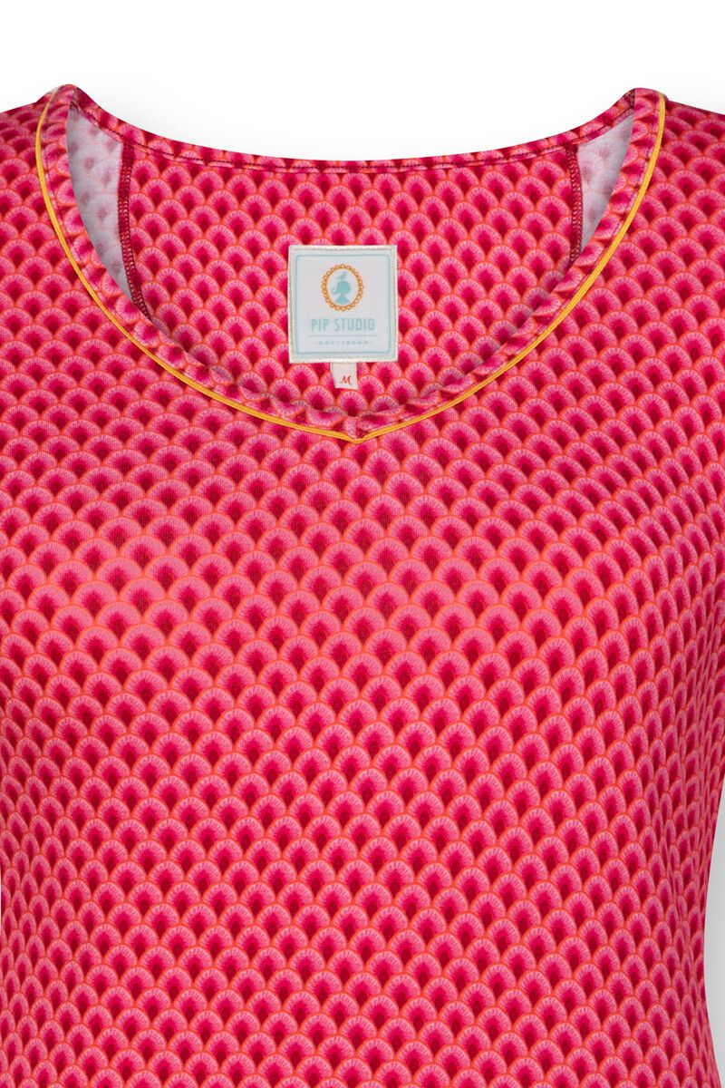 Top Korte Mouw Suki Rood