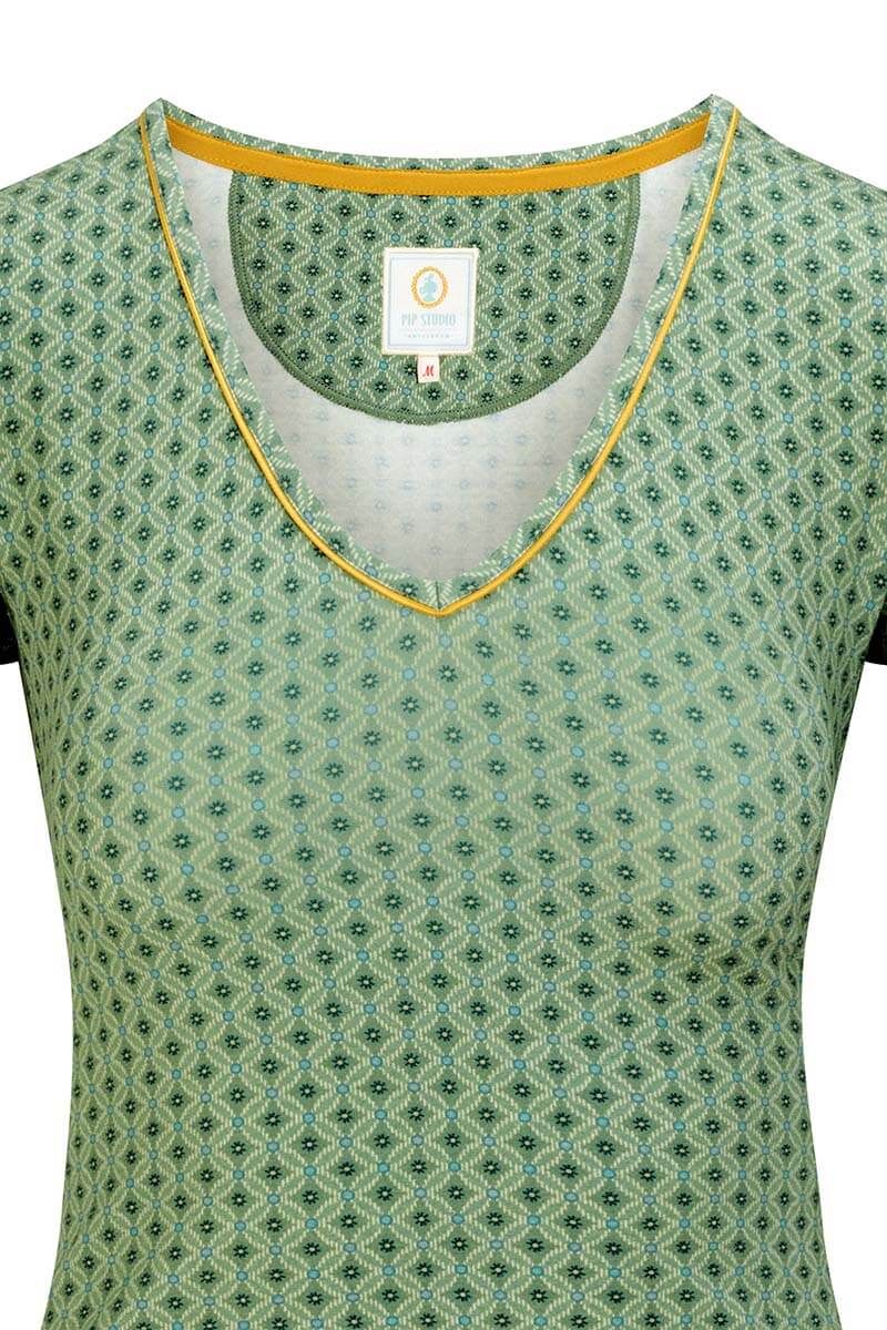 Top Short Sleeve Tegola Green