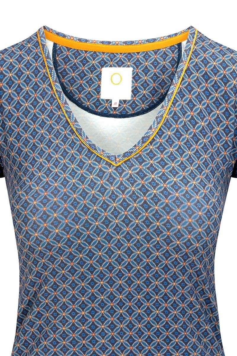 Top Short Sleeve Tegola Blue