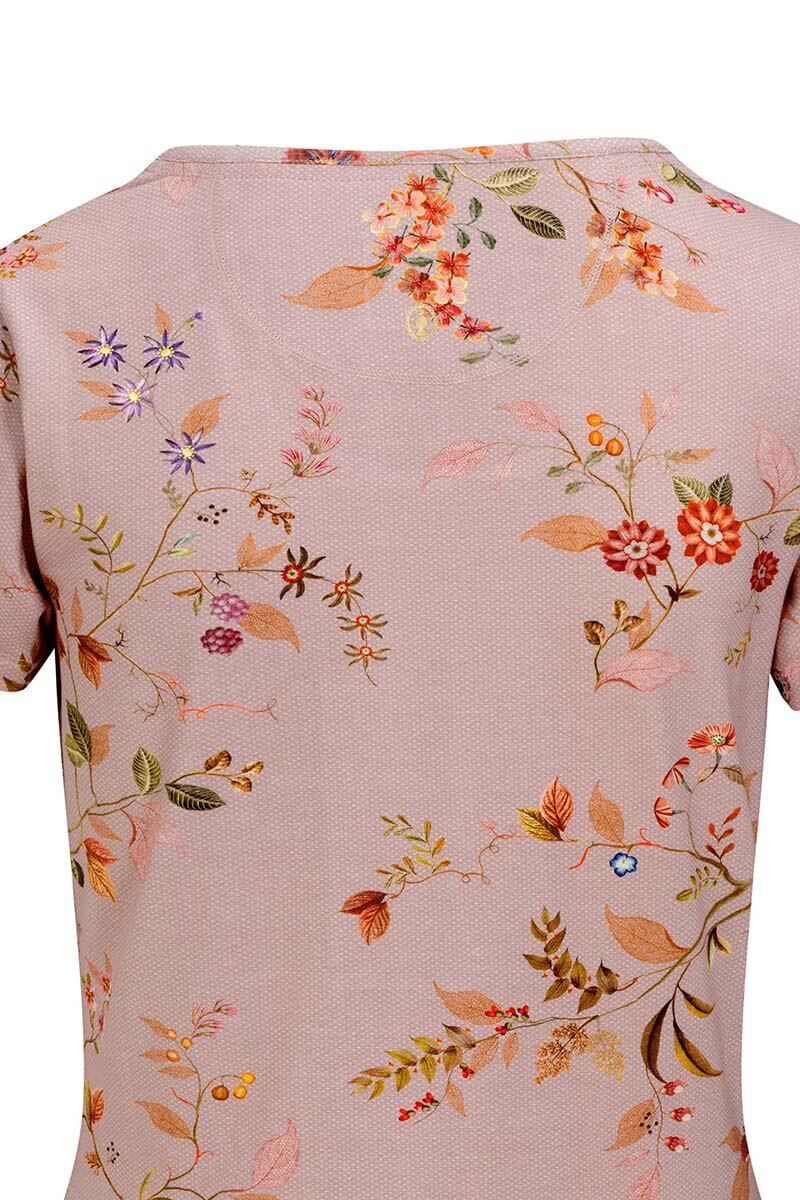 Haut à Manches Courtes Kawai Flower en Coloris Rose Clair