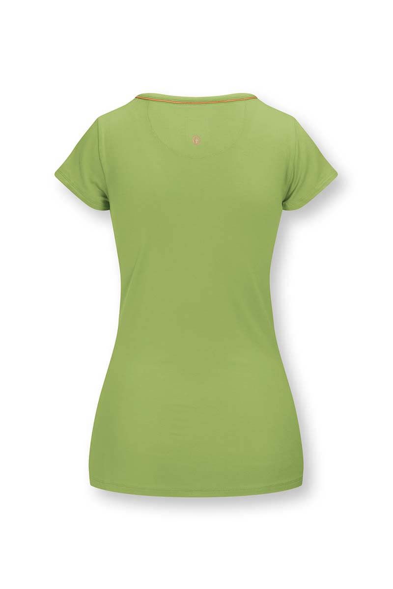 Top Short Sleeve Solid Light Green